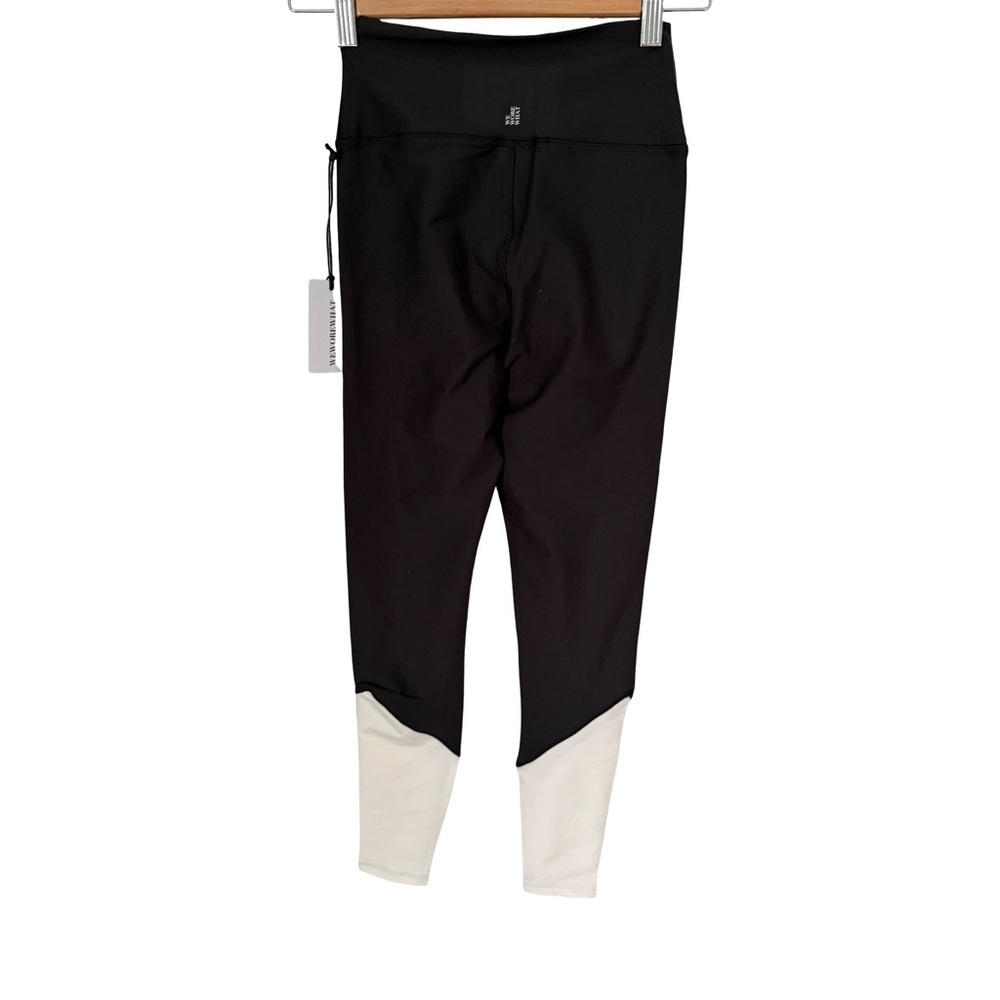 WeWoreWhat Color Block Leggings Black/White NWT Size S - Picture 7 of 11